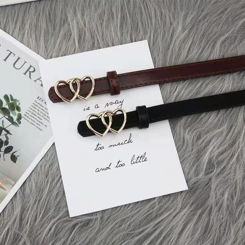 Heart Shaped Buckle Casual Belt For Women Stylish Vintage Design Perfect For Skirts