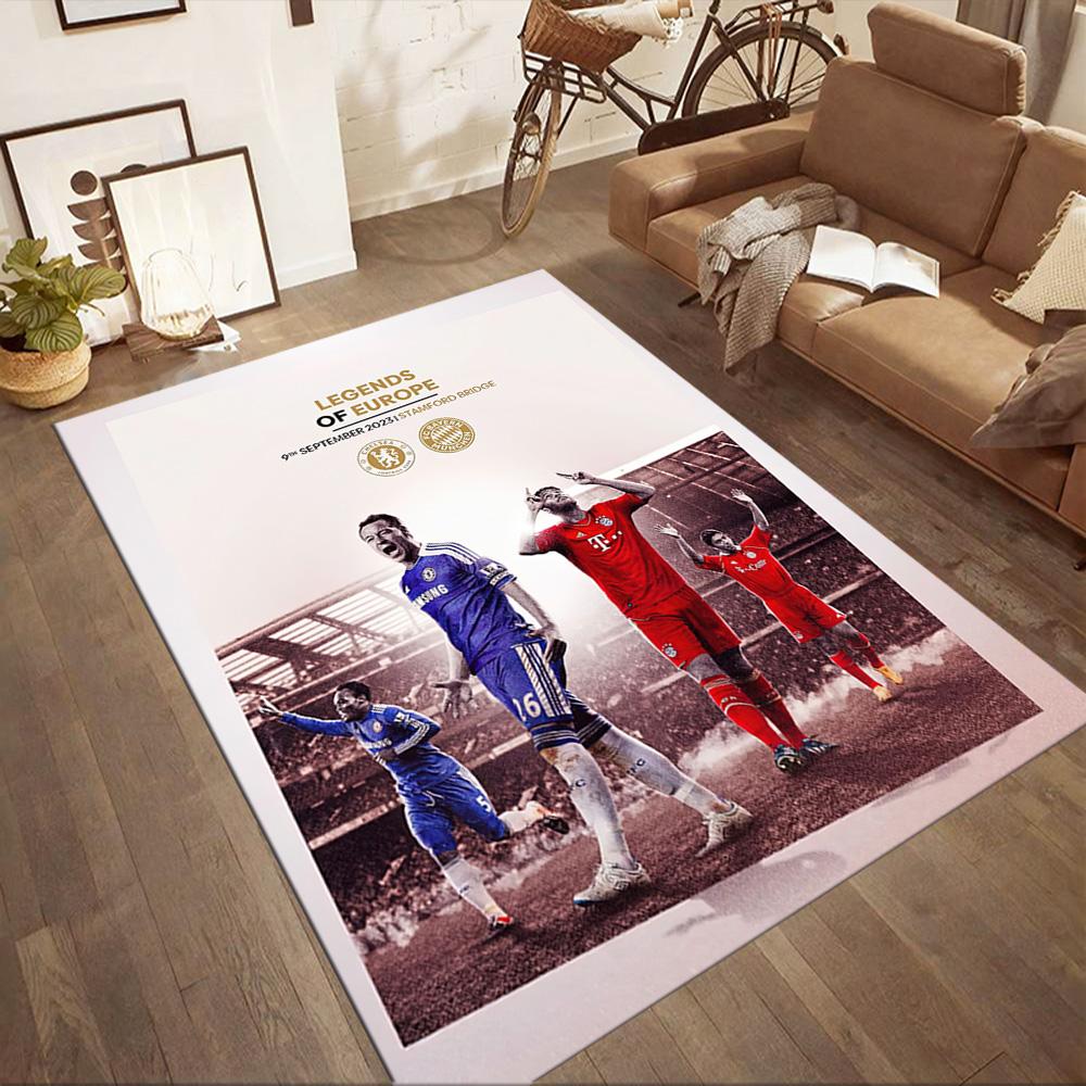 Bayern Munich Floor Rug Office Rug Suitable for Bedrooms Balcony Kitchen Hallway Anti-slip Rug Decorate Offices Gift for Festivals