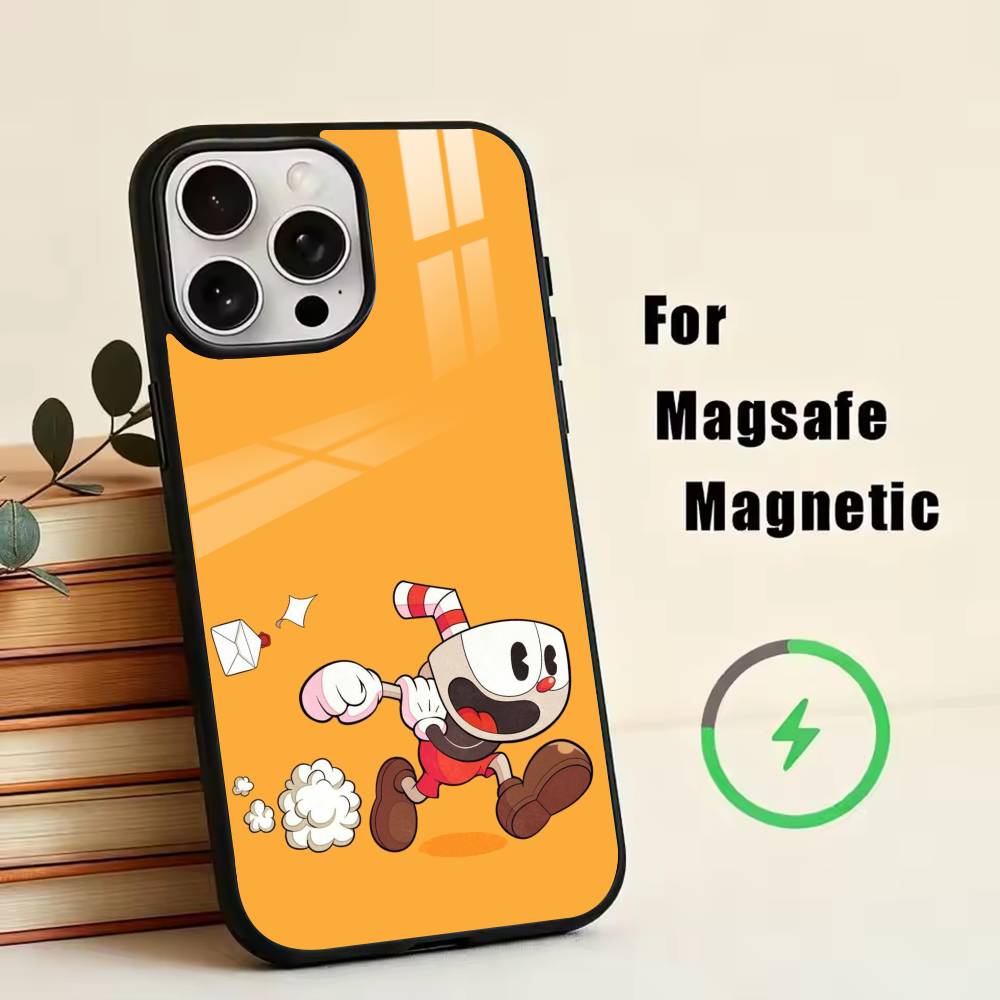 Game Cuphead   Phone Case For iPhone17,16,15,14,13,12,11 Plus,Pro Magnetic For Magsafe Wireless Charging