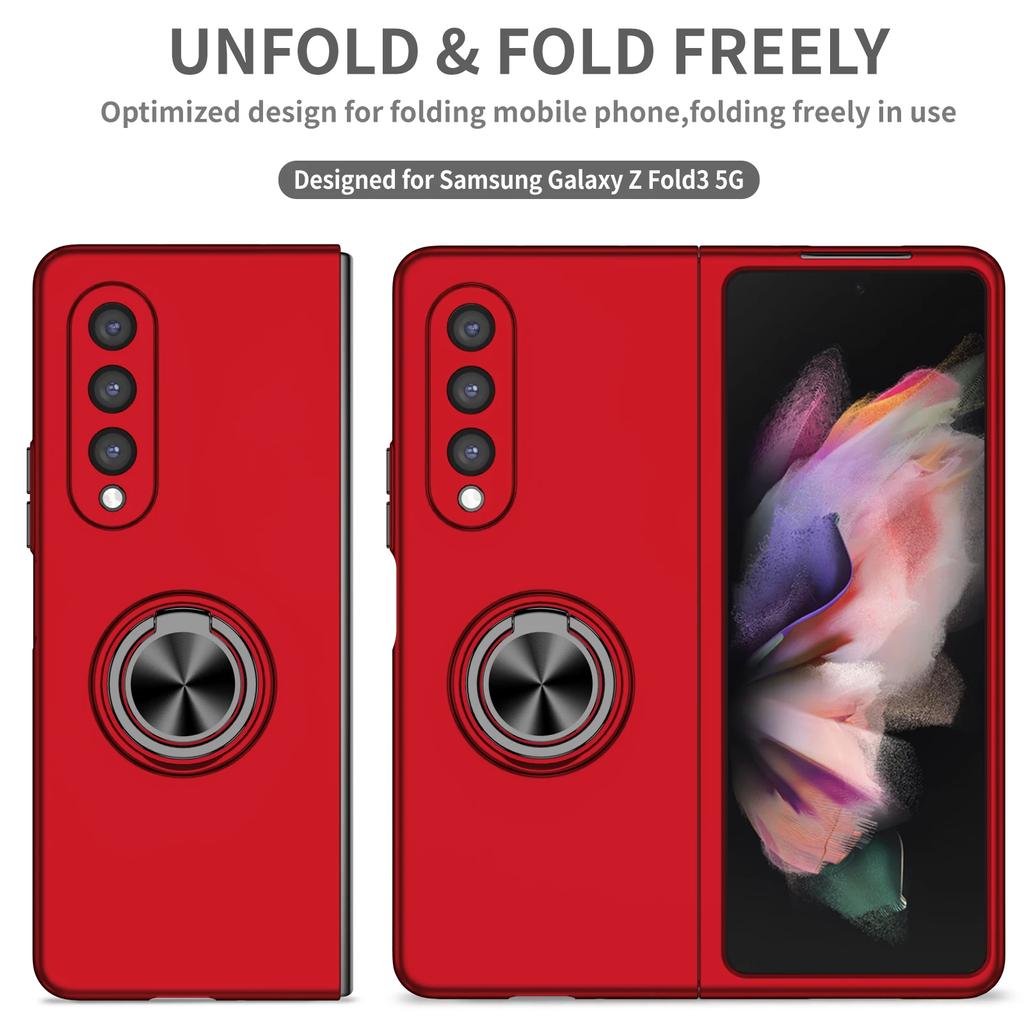 Ochronna podstawka pierścieniowa etui do Samsung Galaxy Z Fold 6 5 4 3 2 5G Antywstrząsowa dopasowana obudowa Stojak magnetyczny uchwyt