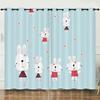 Curtains European And American Cartoon Animals Bear Deer Digital Printing Blackout Curtain Bedroom Punching