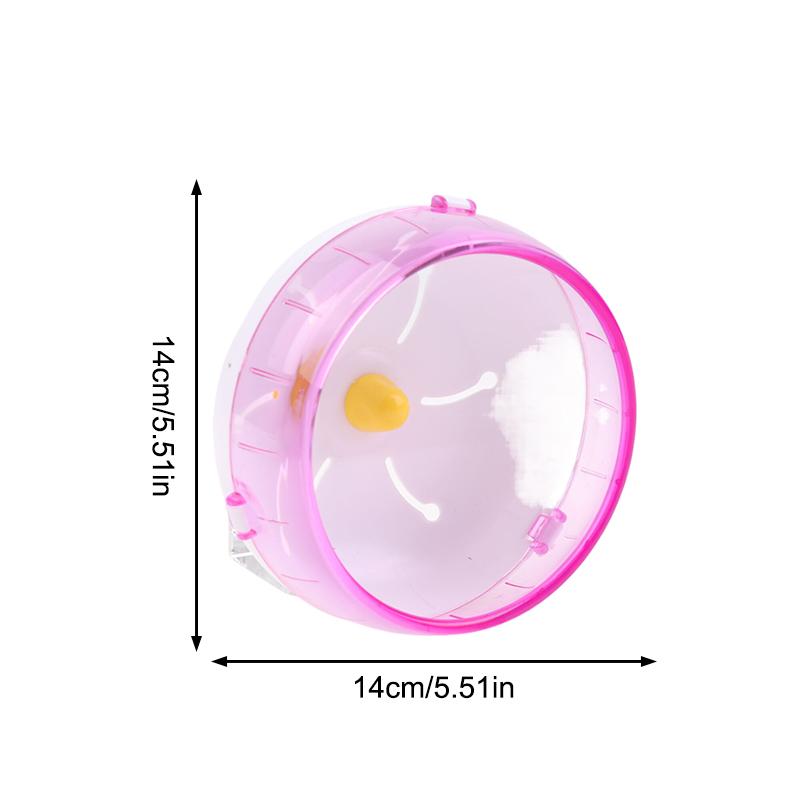 

1Pc Silent Waterproof Hamster Running Disc Rotating Jogging Wheel For Golden Bear Guinea Pig Pet 120mm рожевий