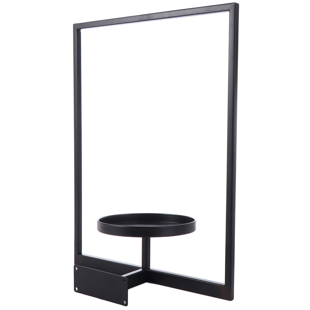 Stylish Metal Plant Wall Frame Black Wall Mounted Succulent Hanger For Home Decor