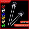 F5 Flat-Top Transparent 5mm LED Beads - White, Red, Blue, Green, Yellow, Warm White.