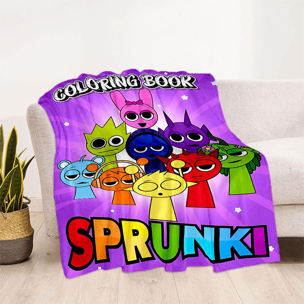 Rainbow Friends Adventure Flannel Blanket-Soft and Suitable for Sofas,Beds,Offices,Travel,All Seasons,Great Gift for Holidays and Birthdays.