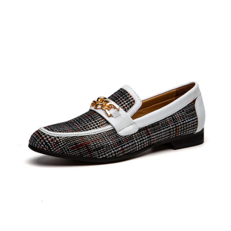 Men's Custom Pointed Business Classic Loafers Men's Trend British Casual Shoes Zapatillas Hombre A16