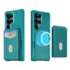 2 in 1 Detachable Card Holder Magnetic Leather Phone Case For Samsung S26 Ultra S25 S24 Plus S23 S22 kickstand Shockproof Cover
