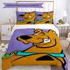 3pcs Scooby Doo pattern bedding set duvet cover set includes duvet cover &pillowcases, perfect all season bedroom decoration & gift