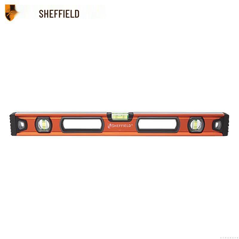Sheffield S078318 Heavy-Duty 18-inch Aluminum Alloy Box Level Ruler