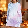 Women's Fashion Casual Long Sleeve Christmas Print Hoodie Top