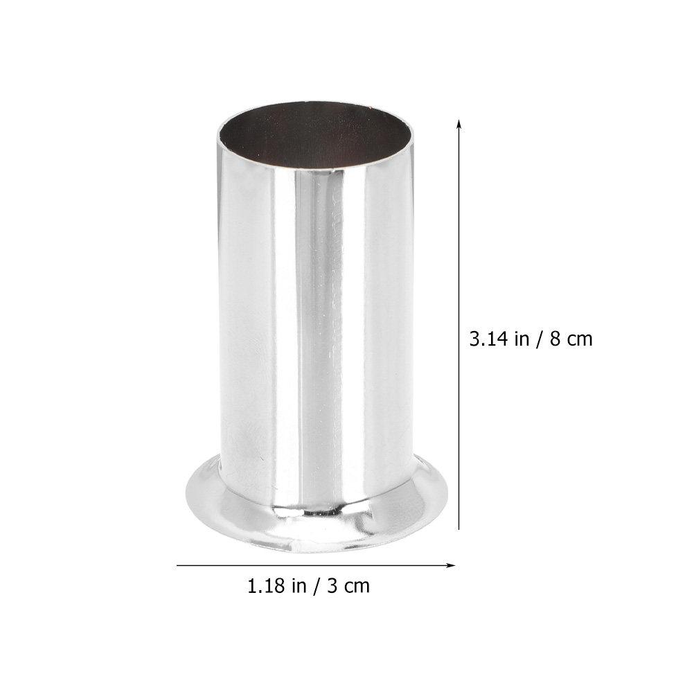 

6Pcs Chandelier Flanging Sleeve Lamp Base Sleeve Iron Socket Covers Lighting Parts for Crystal Lighting Fixture Assorted Color