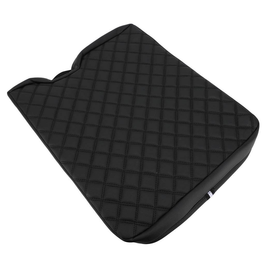 Car Armrest Box Cover PU Leather Soft Cushion Waterproof Center Console Armrest Protector for F‑450 2017 To 2022 150