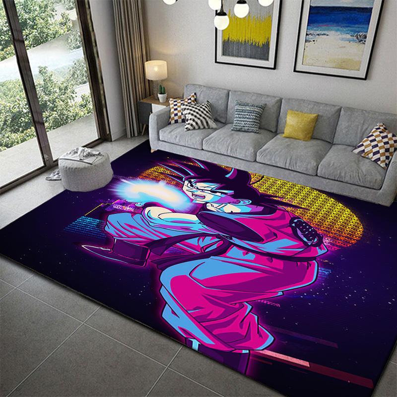 Dragon Ball Cartoon Printed Bedroom Floor Matanime soft washable cartoon floor carpet