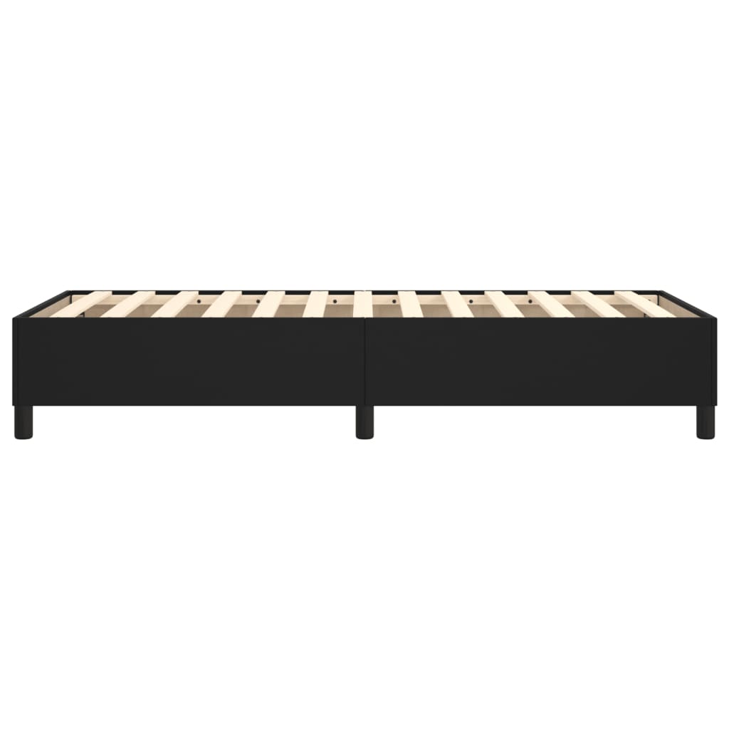 Vidaxl Bed Frame, Black, 90X190 Cm, Faux Leather