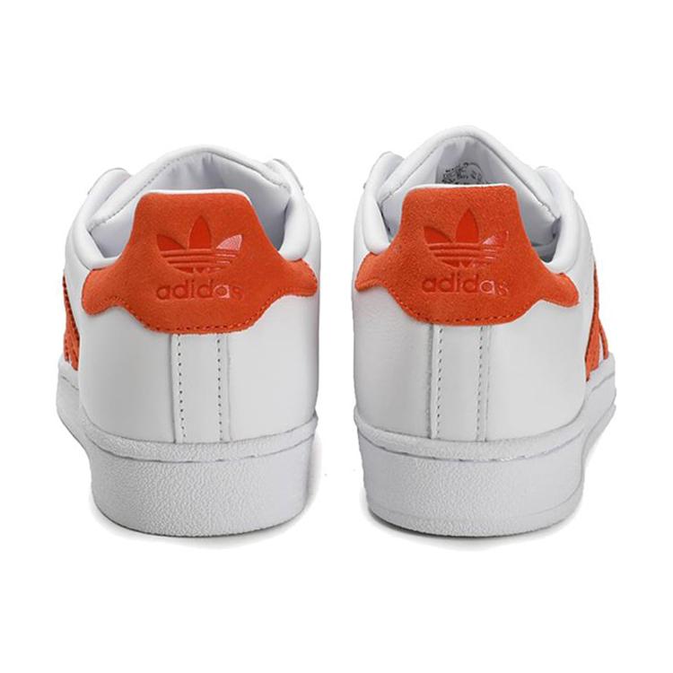 adidas Originals Superstar Orange 'White' (Unisex) Skateboard Shoes EE4472