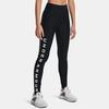 Under Armour Atmungsaktive Trainingsleggings mit hohem Bund und seitlichem Buchstabenprint Damenleggings Schwarz 1369901-001