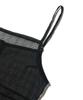 Cargo Bros For Woman See-Through Slip Layered Dress (Black)