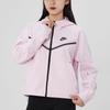 Nike Logo Print Sports Hooded Jacket Women Outerwear Pink CW4299-695
