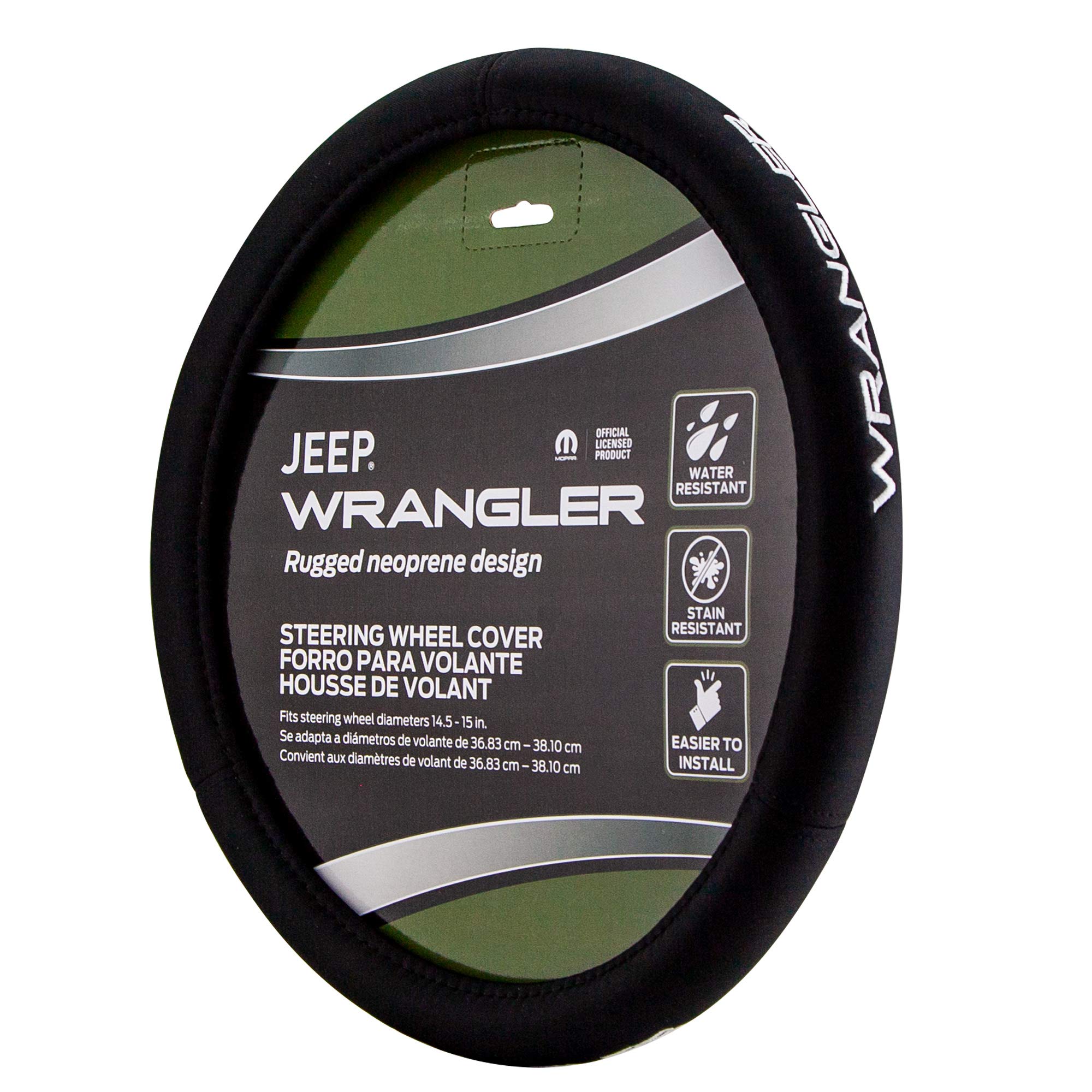 

Plasticolor 006712R01 Steering Wheel Cover Compatible with Jeep Wrangler