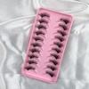 10Pairs Soft Fluffy Half Lashes HandMade Cat Eye Lashes Reusable Faux Cils  Eye Makeup Tools