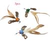 Cat Toy Wand Refill Heads 3PCS Goldfish Feather Teaser Stick Attachments Creative Interactive Replacement Parts for Kitten Play