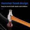 Car Bump Repair Alloy Steel Shaping Hammer Wooden Handle Leveling Hammer Seamless Repair Tool Sheet Metal Repair