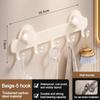 Metal Bathroom Towel Holder Suction Cup Simply Storage Clothes Hanger Hook Convenient Single Row Coat Rack