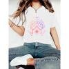 Summer Women's Printed Round-neck Short-sleeved T-shirt Casual and Fashionable T-shirt