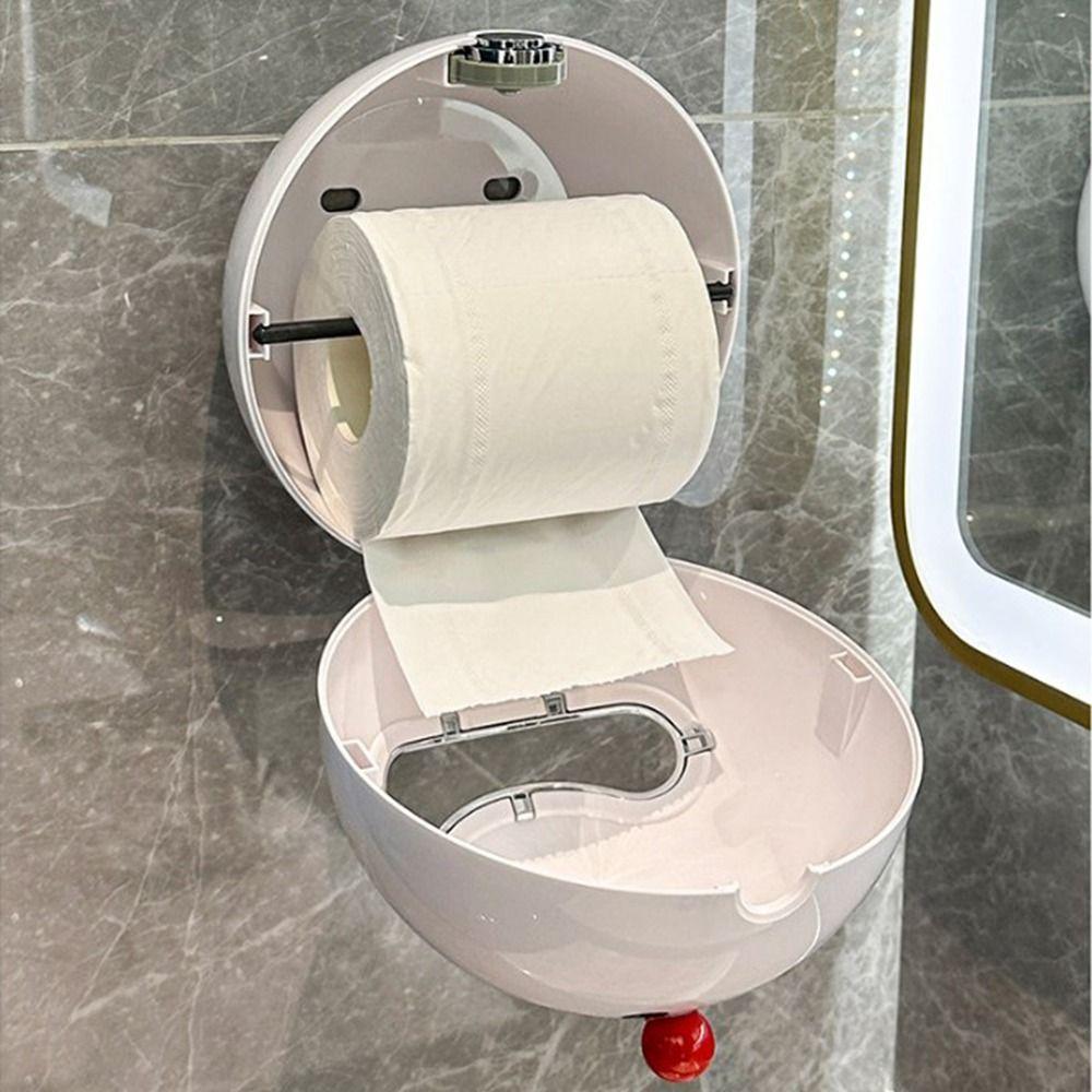 Creative Toilet Paper Roll Holder Plastic Toilet Paper Dispenser Toilet Paper Container  Household
