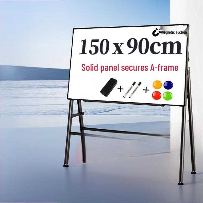 Deli Magnetic Whiteboard with A-Frame Stand