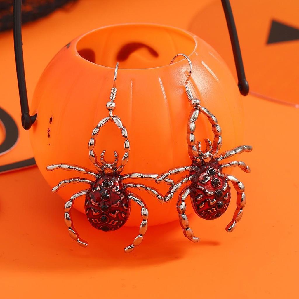 Versatile Dark Style Alloy Spider Geometric Earrings