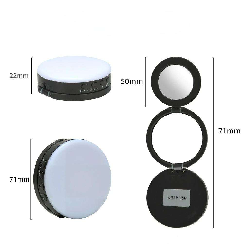 Magnetic Mini Selfie Light Adjustable Brightness Smartphone Photography Flash Led For Iphone Xiaomi Huawei Samsung
