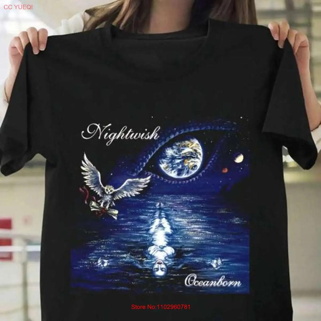 Nightwish Oceanborn Logo T Shirt Merch For Unisex And Unisex Full Sizes Tt684 Vintage Casual Stretched Top For Everyday Wear