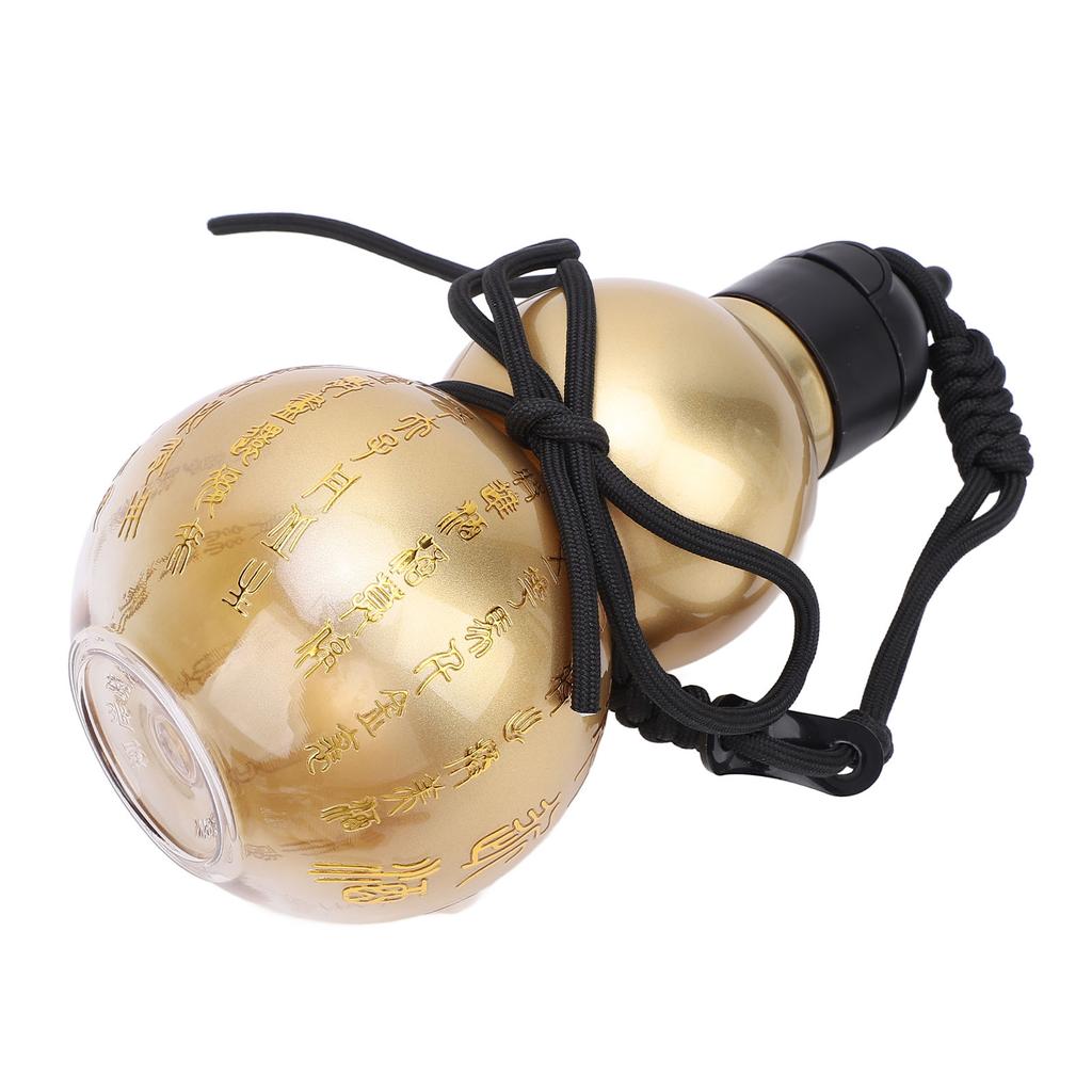 Gourd Water Bottle PCTG 800ml Chinese Retro Portable Drinking Gourd Sports Bottle with Straw Strap