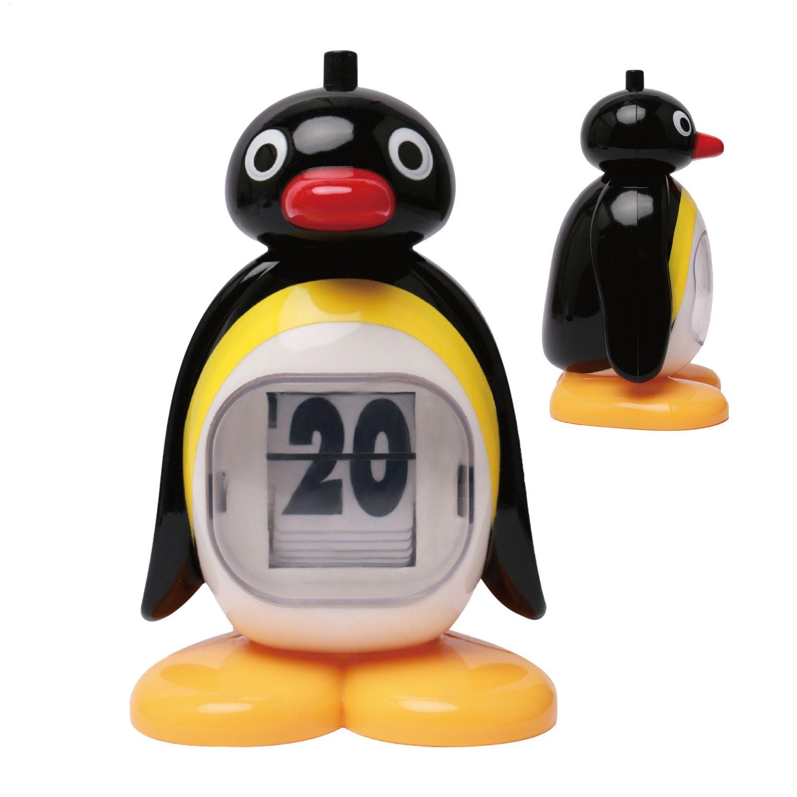 Anime Pingu Pinguino Giocattolo Retrò Calendario Perpetuo Tipo a Pressione Decorazione da Scrivania Statuetta Regalo di Compleanno Ideale per Ragazze