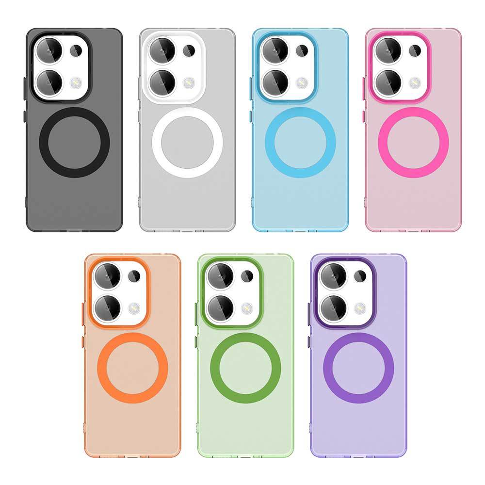 Gjennomsiktig Matt Deksel For Xiaomi Redmi Note 14 Pro Plus Magnetiske PC Harde Telefondeksler Redmi Note 13 Pro Plus 5G 4G 13C 14C Deksel