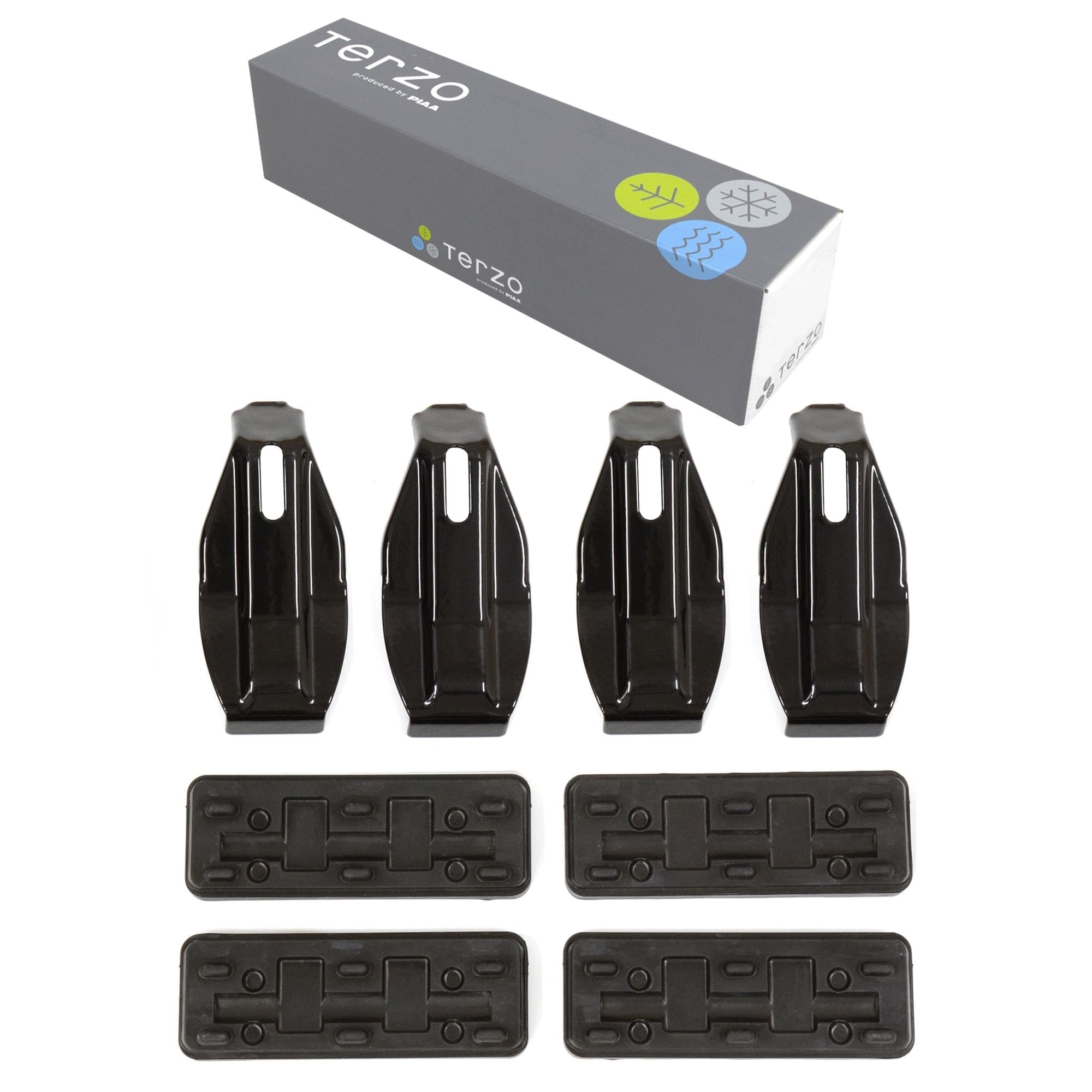 

Terzo Roof Carrier Set of for Suzuki Escudo (by PIAA) Carrier/Base Holder, 4, Black, 5-Door TD54W/TD94W (EH338) чёрный