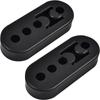 2Pcs Rubber Rubber  Exhaust Hanger 4 Holes High Density Rubber Muffler Hanger  Automobile