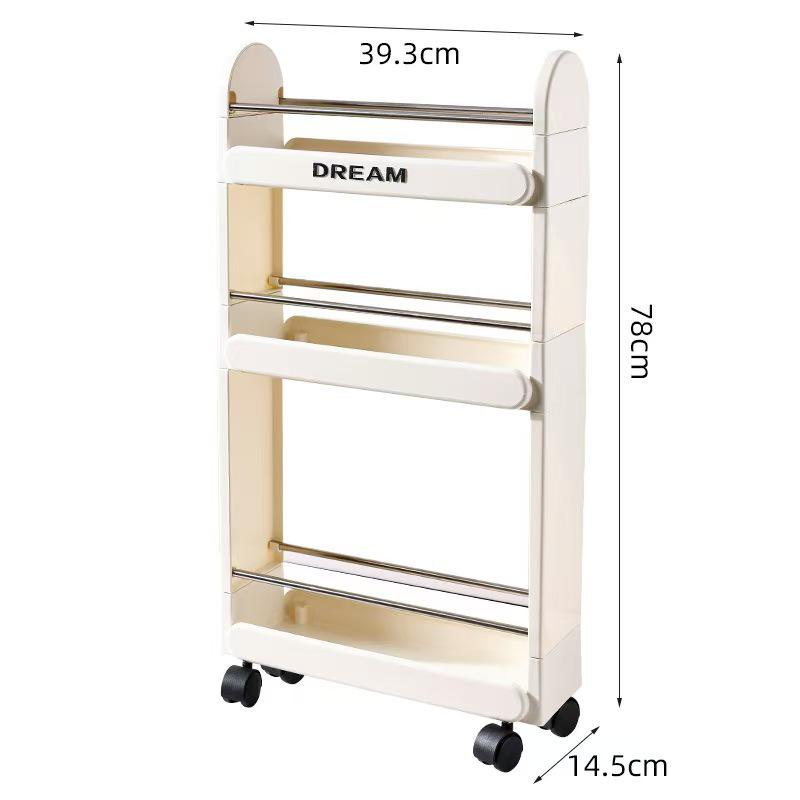 

Многоярусная передвижная стойка для хранения для кухни, ванной комнаты и спальни