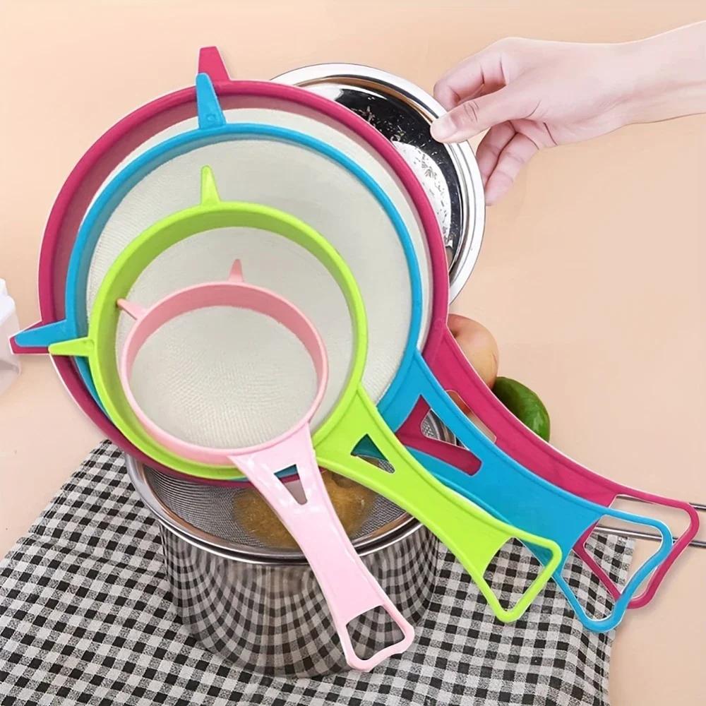 RV Kitchen Multi-Functional Mesh Filter with Handle for Tea Juice Flour Soy Milk And More Cooking Strainer
