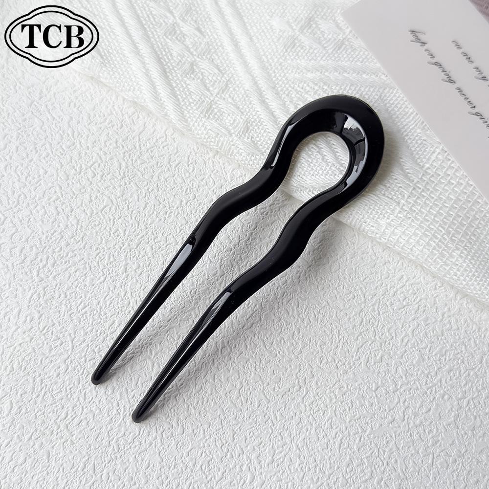 Elegant 2025 U-Shaped Japanese Korean Hairpin Clip for Buns