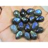 10X13MM Natural Labradorite Blue Fire Pear Cabochon Loose Gemstone 16Pcs Lot C-1099