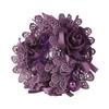 Polyester Flower Embroidered Hair Scrunchies Fabric Bow Hair Accessory Elegant Lace Hair Tie  Girl