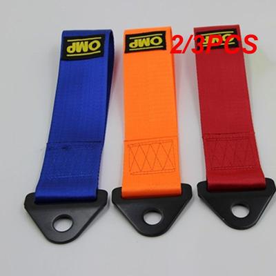 2/3PCS Racing Traction Rope Multi-purpose 2 Tons Heavy Duty Nylon Trailer Belt Car Trailer Belt Fashionable Nylon Trailer Belt