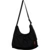 Lightweight casual pleated messenger bag women's trend tooling cotton drawstring shoulder bag Mori simple commuter tote bag