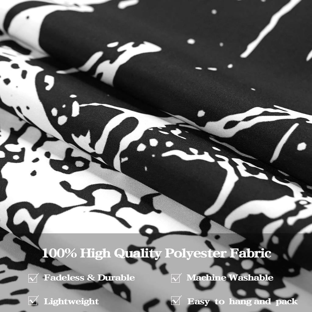 Lifeella Skull Tapestry, Gothic Horror Moon Skeleton Mystic Dark Tapestries for Bedroom Grunge Wall Hanging Black and White 36 X 48 Inch