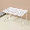 Kitchen Stacking Shelf Plastic and Metal Multifunctional Stackable Kitchen Counter Shelf  