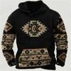 Vintage Graphic Men's Hoodies Indian Traditional Print Pullovers Oversized Casual Hooded Sweatshirts Ropa Hombre Unisex Clothing