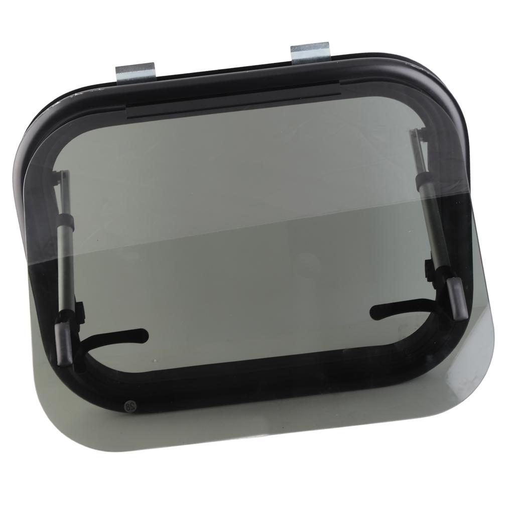 20 X 16in Push Out Rv Window UV Protection Tempered Glass RV Exit Window with Screen and Sunshade Blind for Trailer
