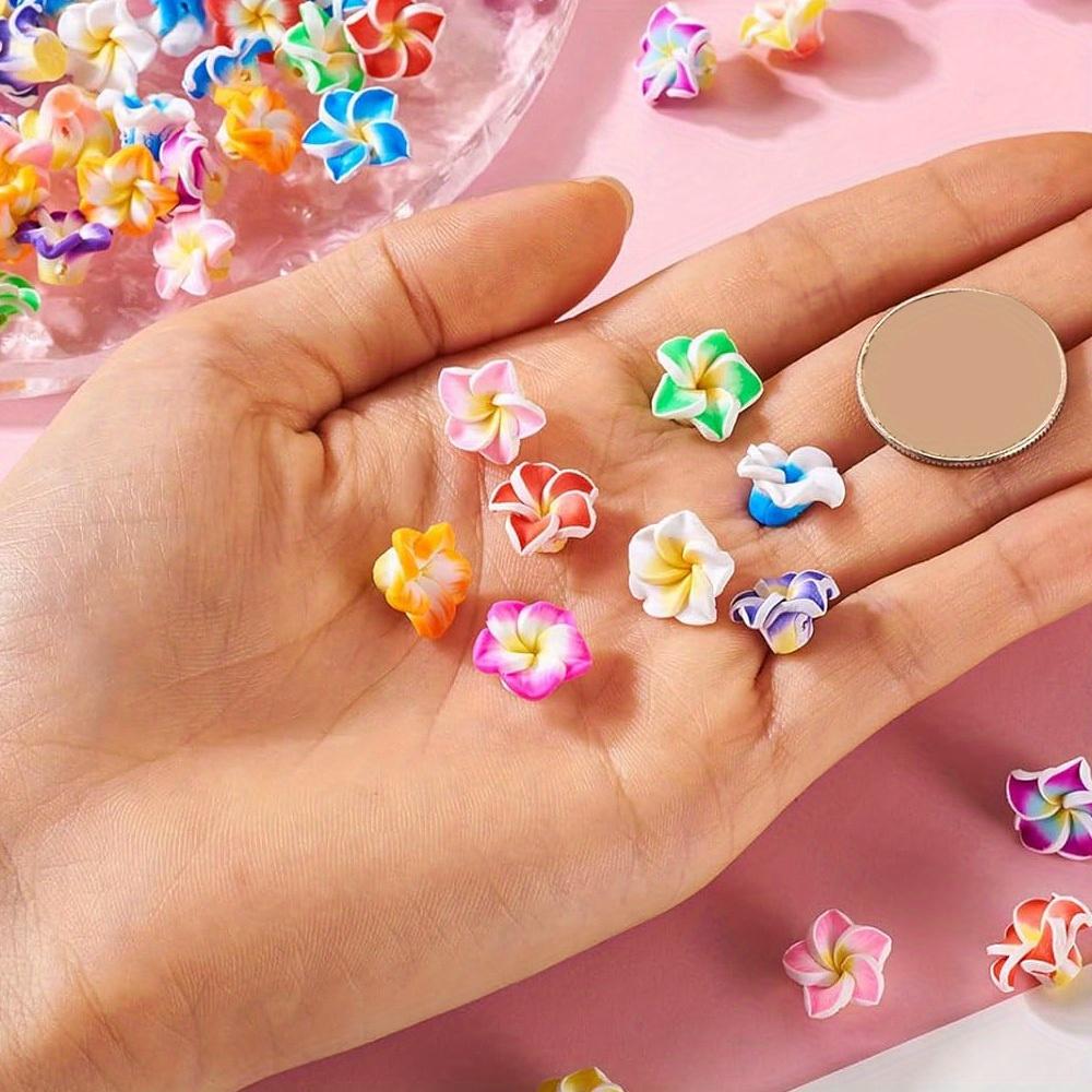 12/32/52pcs Clay Material Plum Blossom Bead Polymer Clay Flower Interval Bead Colorful Flower Bead DIY Summer Beach Foot Chain Bracelet Earrings